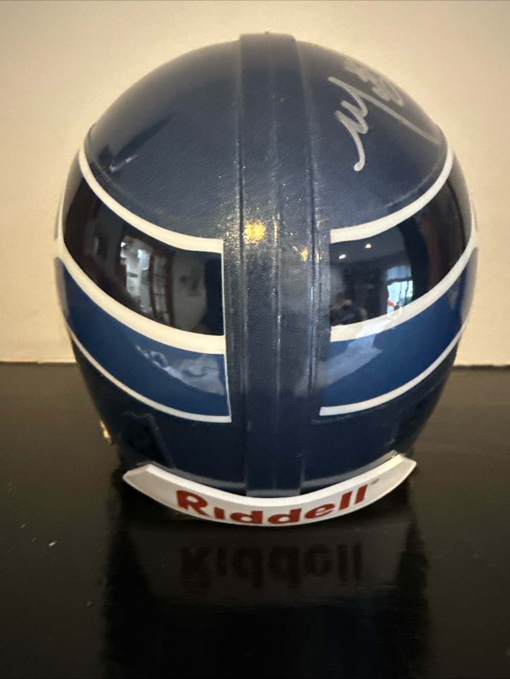 Seattle Seahawks Mini Helmet - Navy with White Logo - Picture 8 of 8